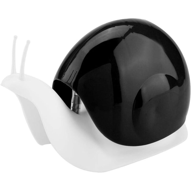foto del prodotto dispenser di sapone liquido a forma di lumaca, da banco, per lozioni, per casa, cucina, bagno 120 ml nero sollbry