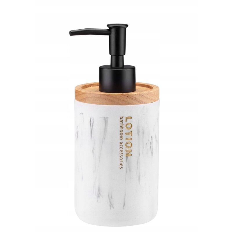 foto del prodotto dispenser di sapone liquido in marmo bianco kadax