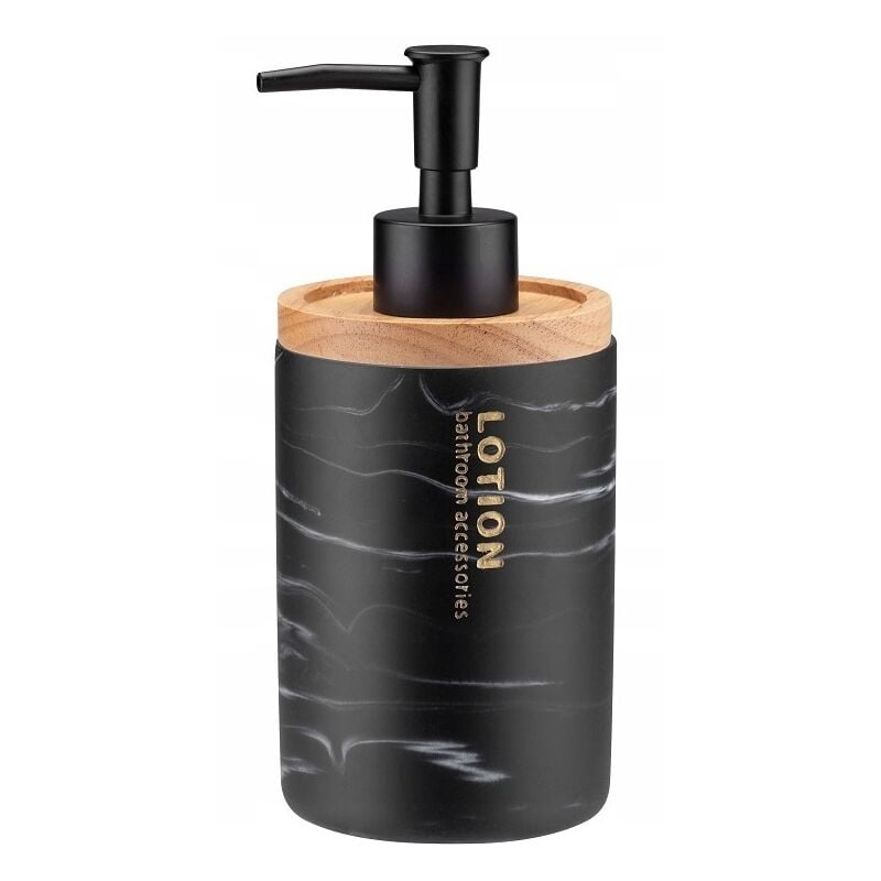 foto del prodotto dispenser di sapone liquido in marmo nero kadax