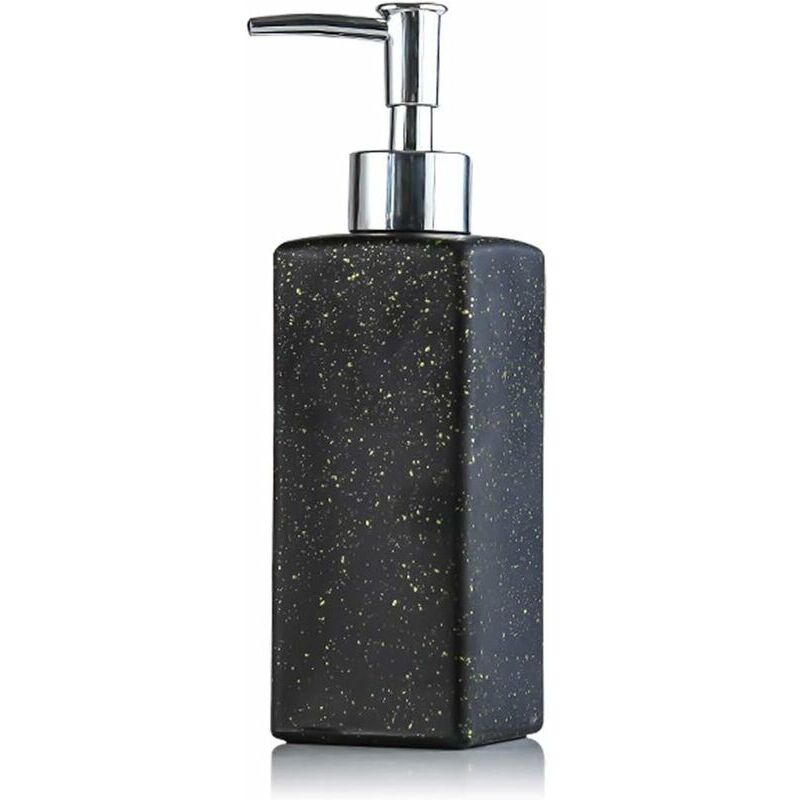 foto del prodotto dispenser di sapone per mani e piatti quadrato in vetro di alta qualit da 350 ml flacone con pompa ricaricabile per piano di lavoro del bagno e