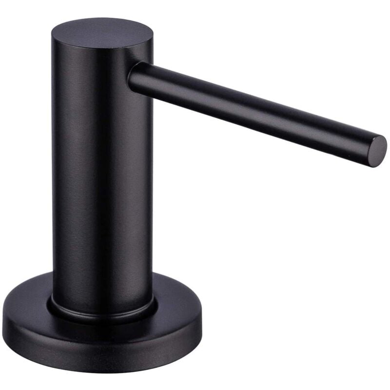 foto del prodotto dispenser di sapone pompa per sapone nero per lavello della cucina dosatore di sapone per lavabo da cucina