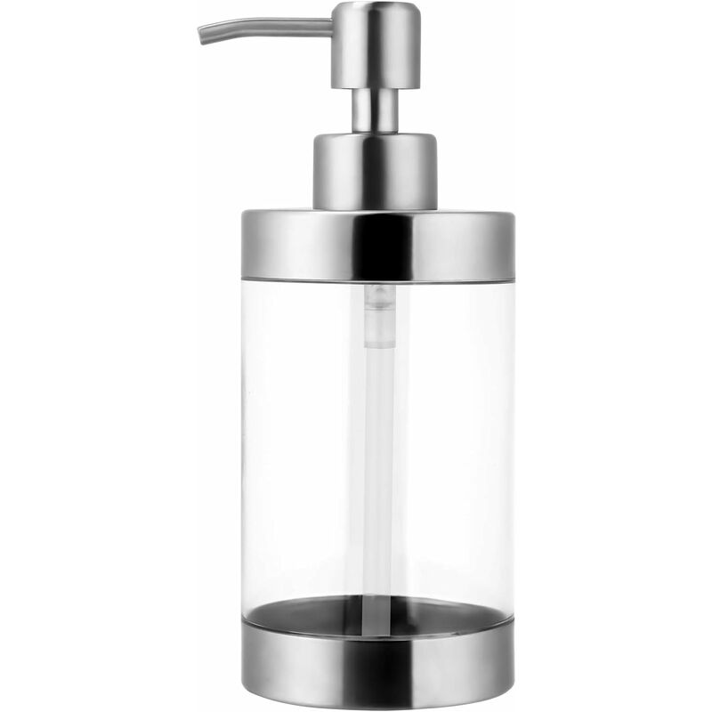 foto del prodotto dispenser di sapone portasapone liquido da 300 ml portasapone liquido da bagno adatto a tutti i tipi di sapone liquido o lozione dispenser di sapone