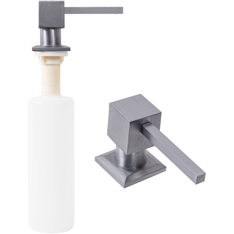 foto del prodotto dispenser di sapone rea nickel brush square inox