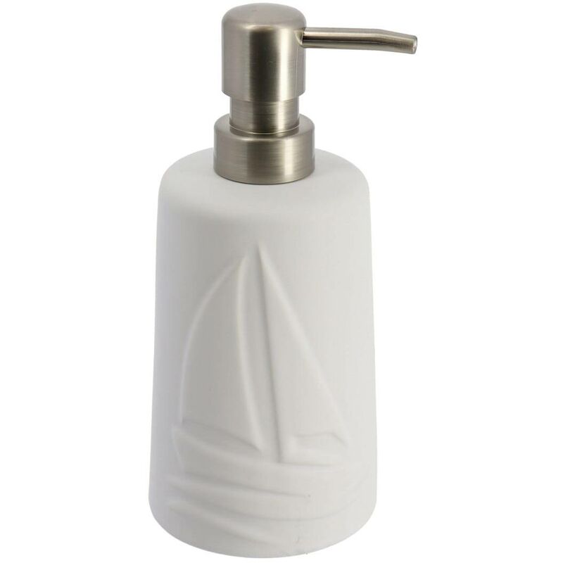 foto del prodotto dispenser di sapone rotondo 430 ml bianco tendance