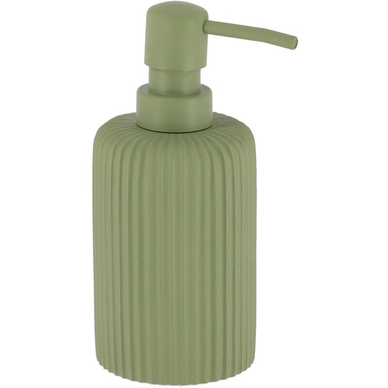 immagine 0 del prodotto dispenser di sapone rotondo in poliresina 230 ml kaki tendance