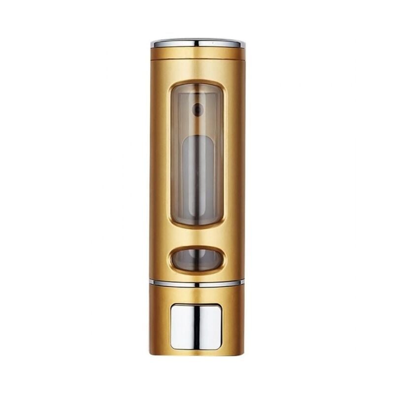 foto del prodotto dispenser di sapone semplice da 400 ml in oro, dispenser di gel doccia a parete, barattolo di sapone, accessori per il bagno
