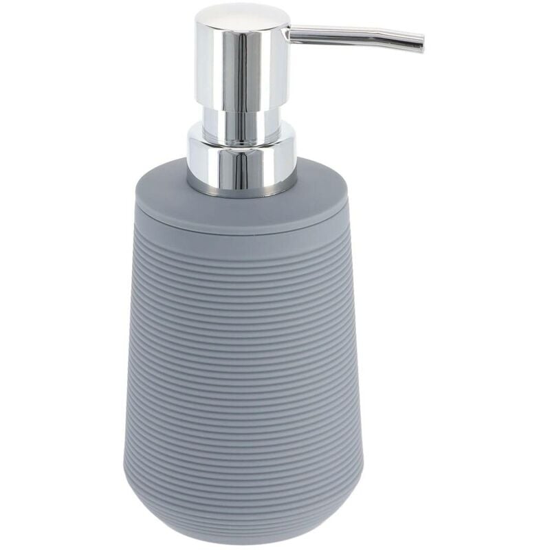 foto del prodotto dispenser di sapone striscia abs gomma 270 ml grigio scuro tendance