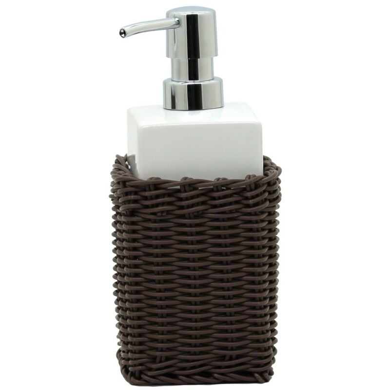 foto del prodotto dispenser in ceramica bianco serie fibra