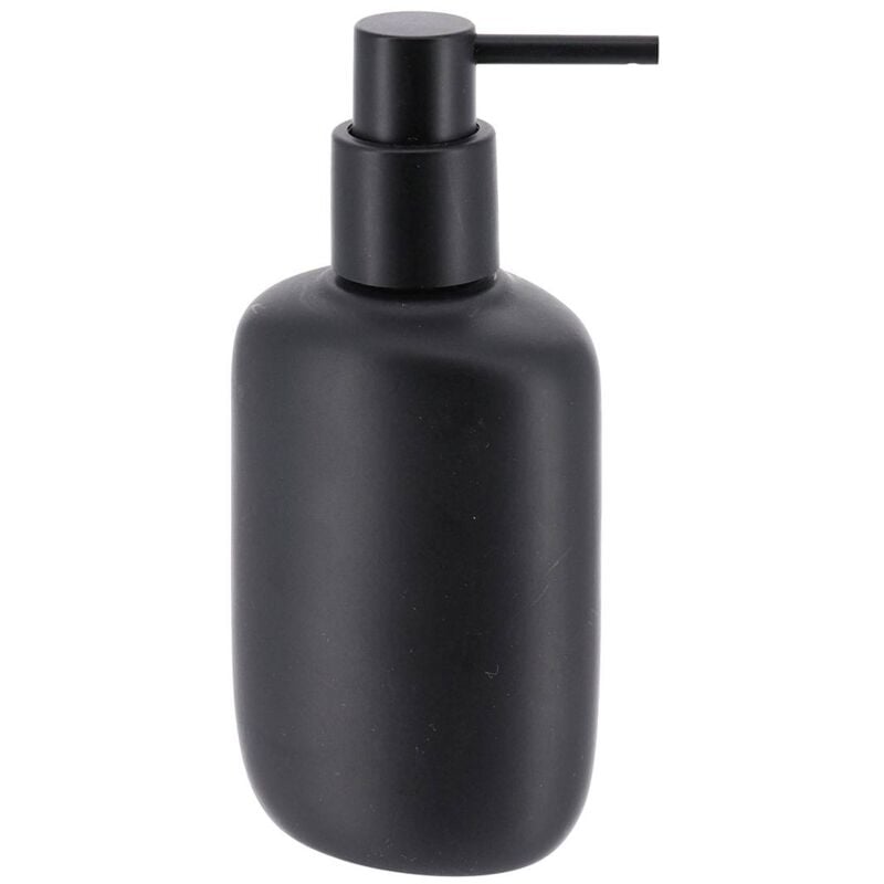 foto del prodotto dispenser ovale di sapone in poliresina 240 ml nero tendance