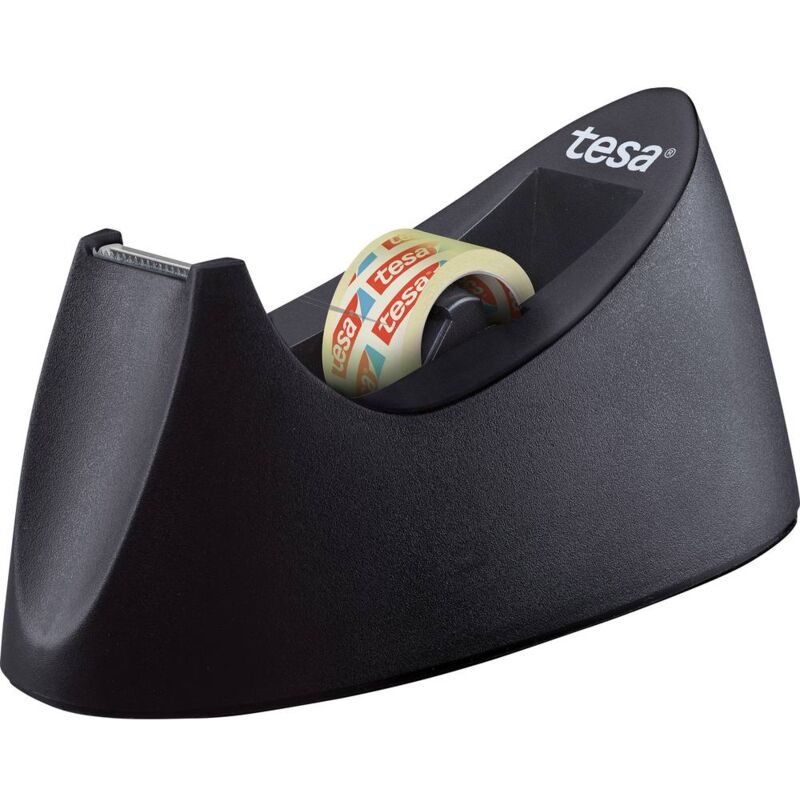 foto del prodotto dispenser per nastro adesivo film curve nero larghezza rotolo max. 19 mm lunghezza rotolo max. 33 m incl. tesa