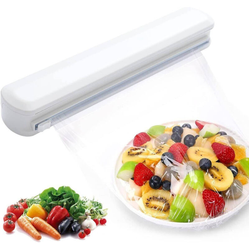 foto del prodotto dispenser per pellicola trasparente alimenti o carta alluminio con taglierino trade shop traesio