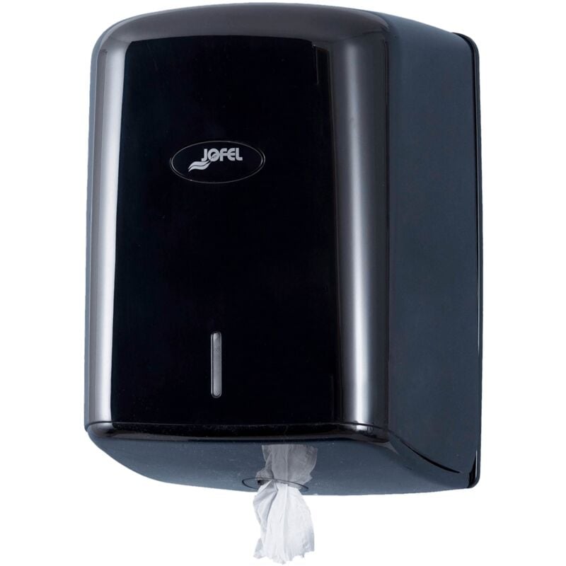 foto del prodotto dispenser per rotoli di carta fino a 205 mm a stoppino continuo, rotolo speciale per dispenser a base centrale, massima igiene, contenitore in abs,