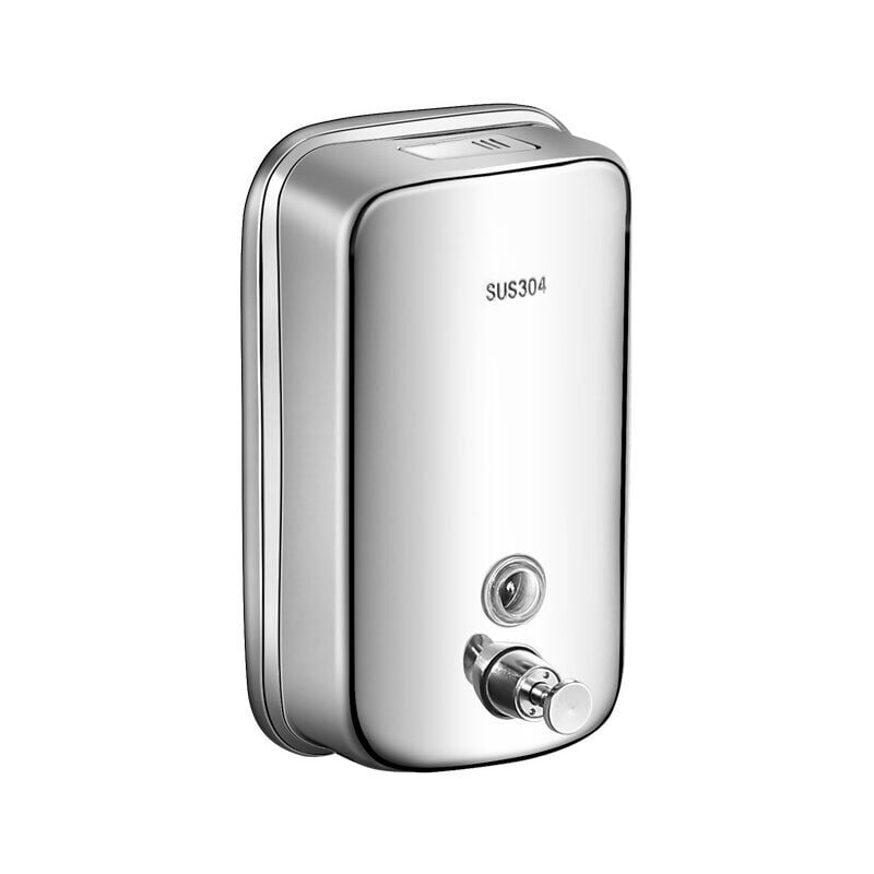 foto del prodotto dispenser per sapone liquido a parete in acciaio inox, 500 ml per bagno e cucina
