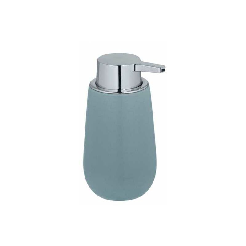 foto del prodotto dispenser per sapone liquido badi, capacit 320 ml, ceramica, 9,5x16x8 cm, blu grigio opaco wenko