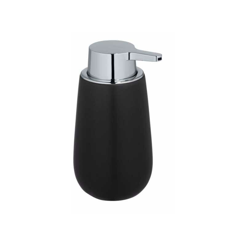 foto del prodotto dispenser per sapone liquido badi, capacit 320 ml, ceramica, 9,5x16x8 cm, nero opaco wenko