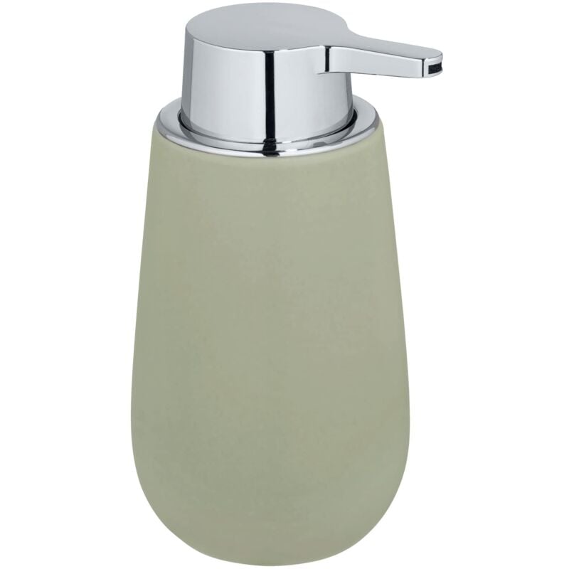 foto del prodotto dispenser per sapone liquido badi, capacit 320 ml, ceramica, 9,5x16x8 cm, verde opaco wenko