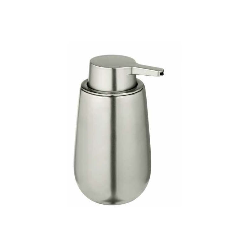 foto del prodotto dispenser per sapone liquido badi, capacit 320 ml, in ceramica, 9,5x16x8 cm, cromato opaco wenko