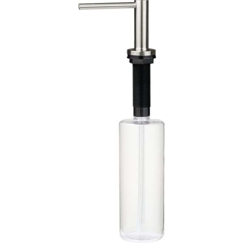 foto del prodotto dispenser per sapone liquido installazione lavello cucina in colore acciaio spazzolato deante aster zzzf0dd acciaio spazzolato