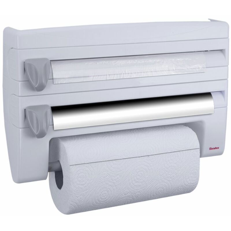 foto del prodotto dispenser porta rotoli carta cucina plastica metaltex