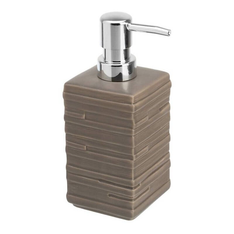 foto del prodotto dispenser sapone bagno ceramica grigio linea brik