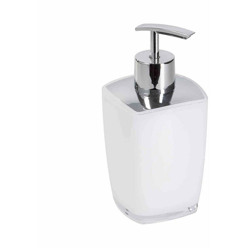 foto del prodotto dispenser sapone bagno design moderno portasapone liquido bianco leila