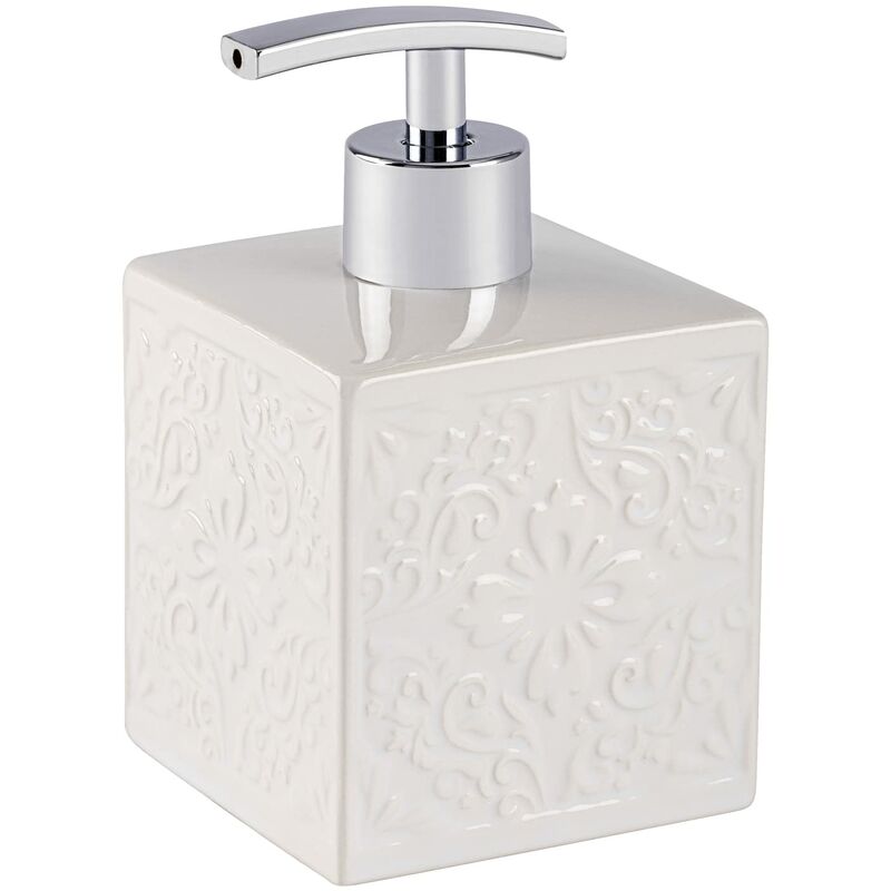 foto del prodotto dispenser sapone cordoba bianco ceramica capacit 0.5 l, ceramica, 8.5 x 13 x 8.5 cm, bianco wenko