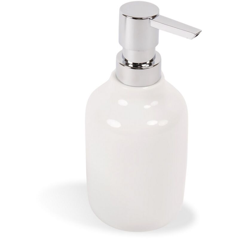 foto del prodotto dispenser sapone da appoggio bianco in ceramica mod. sophie metaform
