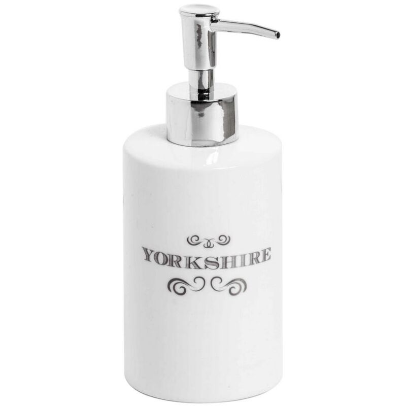 foto del prodotto dispenser sapone da appoggio bianco in ceramica mod. yorkshire metaform