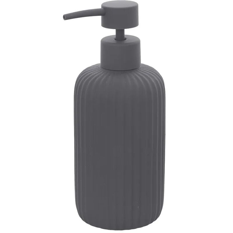 foto del prodotto dispenser sapone grigio in ceramica soft touch capienza 330 ml spring