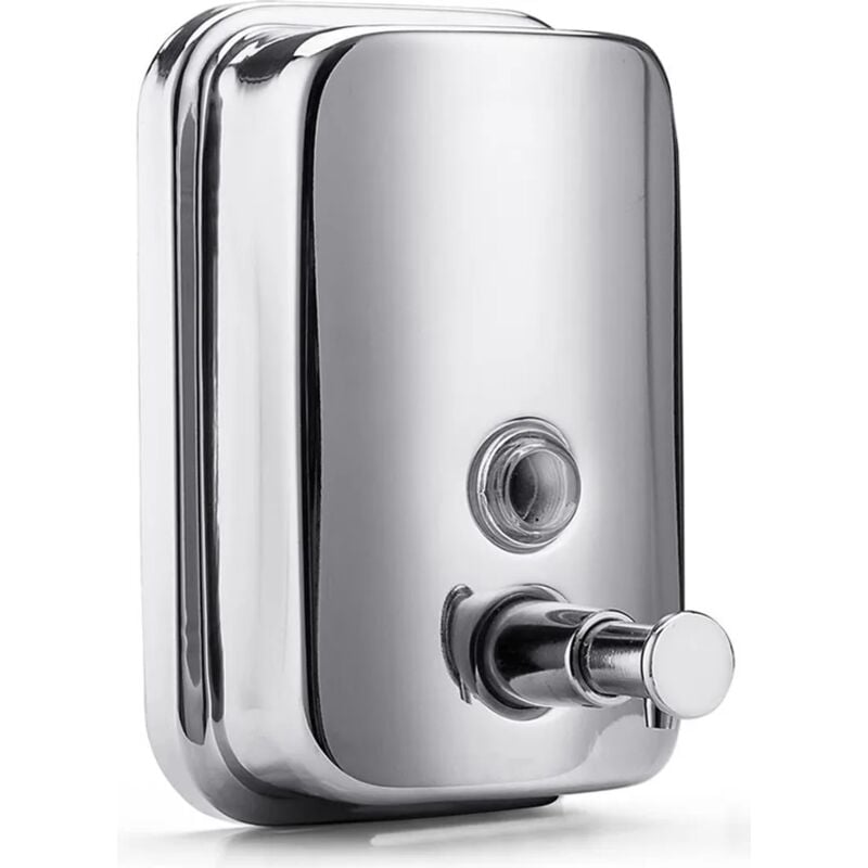 foto del prodotto dispenser sapone in acciaio inox da parete, 500 ml