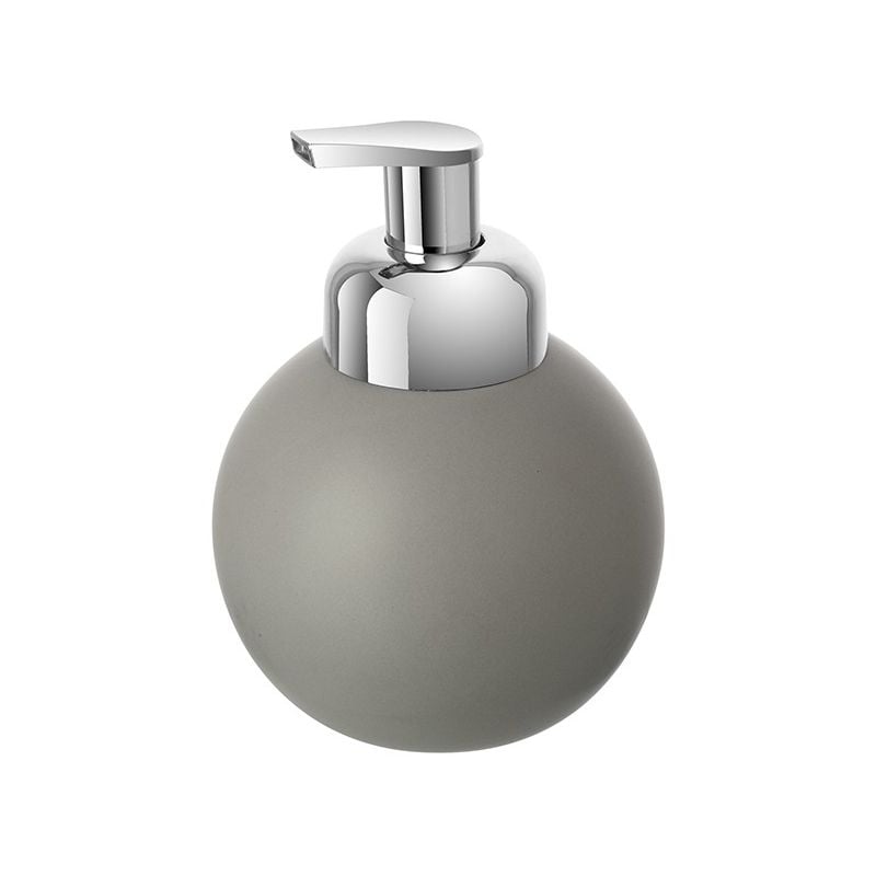 foto del prodotto dispenser sapone in ceramica grigio con erogatore di schiuma oslo