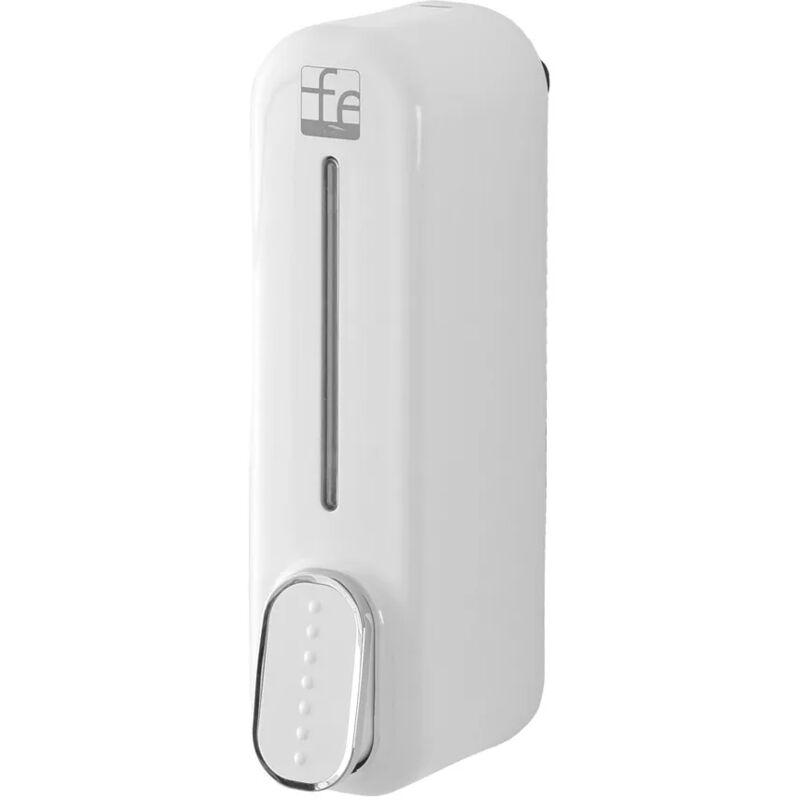 foto del prodotto dispenser sapone liquido a muro bianco da 350 ml con fissaggi inclusi