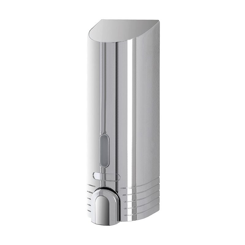 foto del prodotto dispenser sapone liquido a muro in plastica cromata 380ml