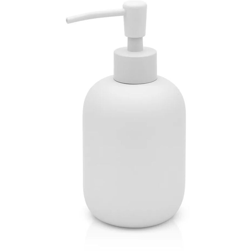 foto del prodotto dispenser sapone liquido d appoggio grigio chiaro in ceramica soft touch