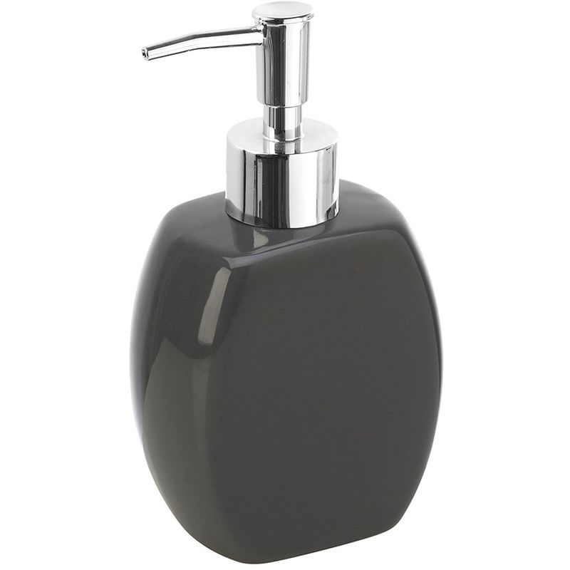 foto del prodotto dispenser sapone liquido da appoggio ceramica grigio