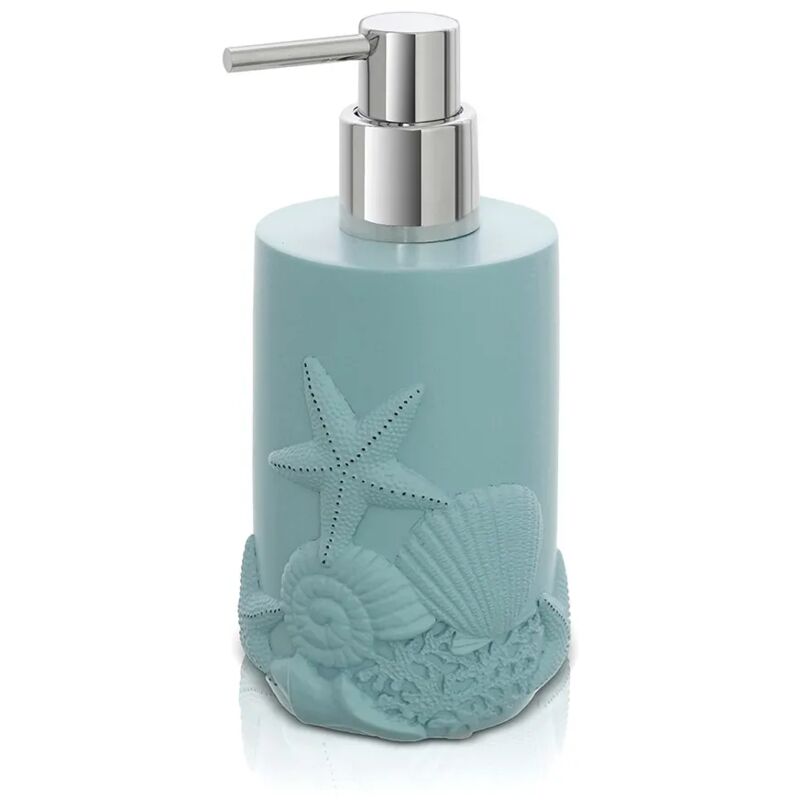 foto del prodotto dispenser sapone liquido da appoggio in resina acquamarina coral