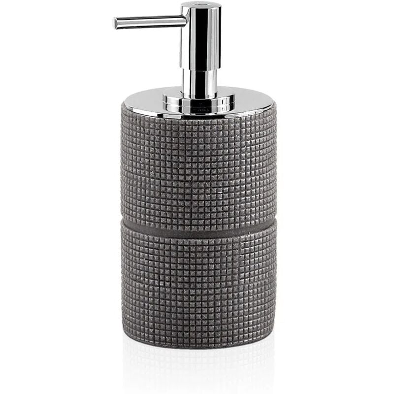 foto del prodotto dispenser sapone liquido grigio gedy serie petra in resina