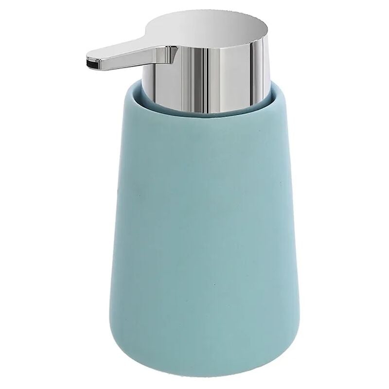 foto del prodotto dispenser sapone liquido in ceramica linea sidney turchese pastello