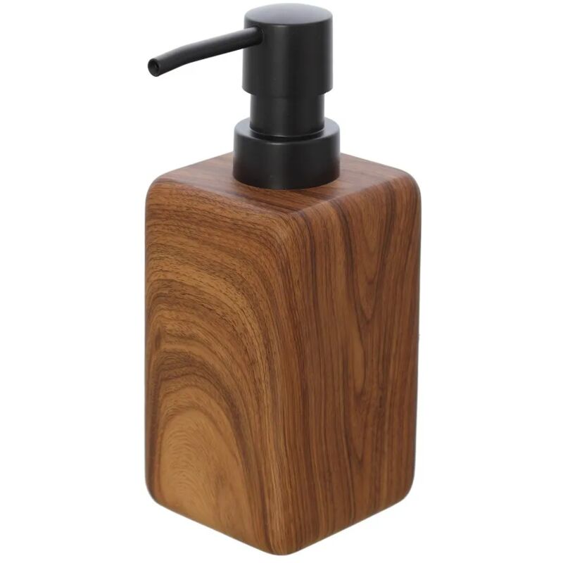 foto del prodotto dispenser sapone liquido in poliresina dall effetto legno radici
