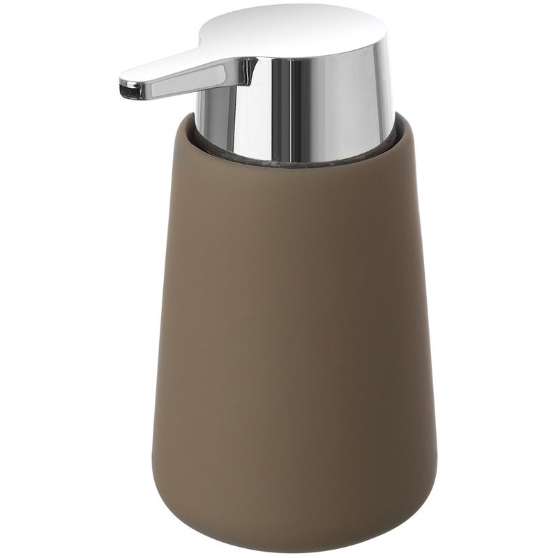 foto del prodotto dispenser sapone tortora ceramica per arredo bagno