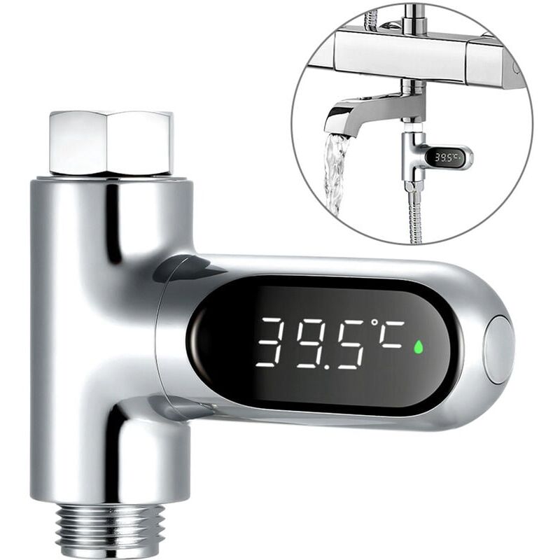foto del prodotto display a led contatore dell acqua termometro digitale per doccia monitor della temperatura del bagno strumento di misurazione della temperatura