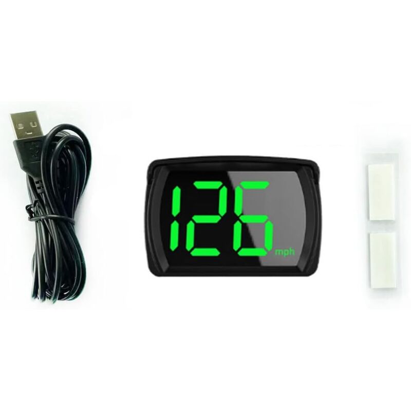 foto del prodotto display head up per auto hud km h gps tachimetro digitale con ampio schermo led per auto, camion, suv e moto sollbry