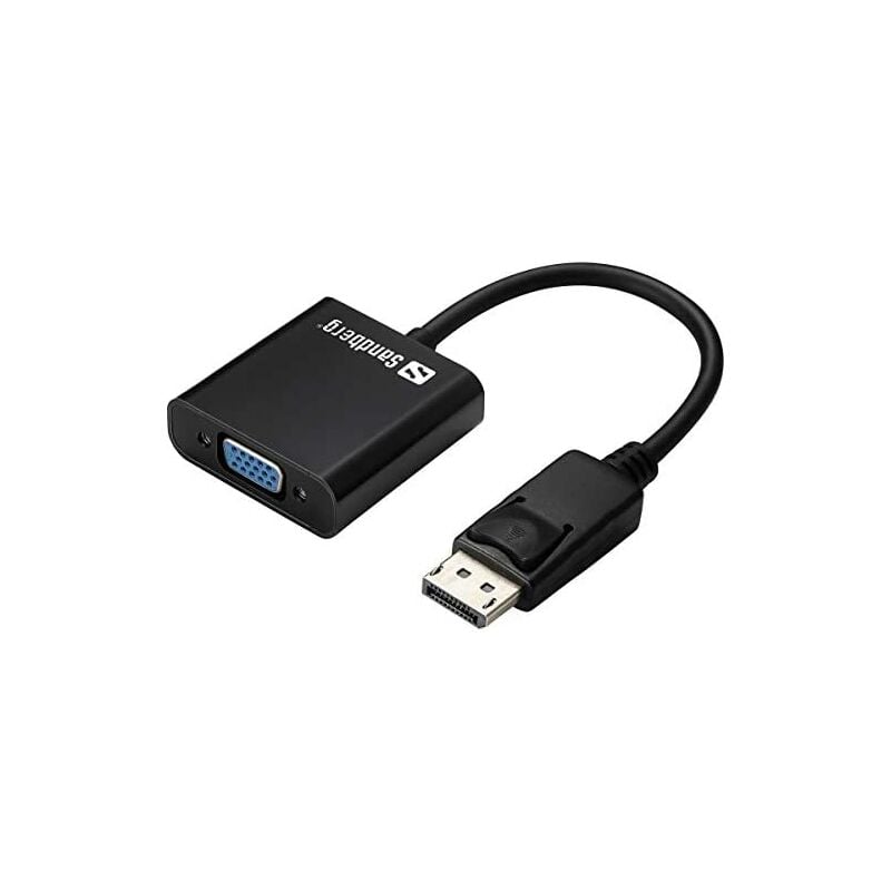 foto del prodotto displayport vga cavo adattatore, colore nero sandberg