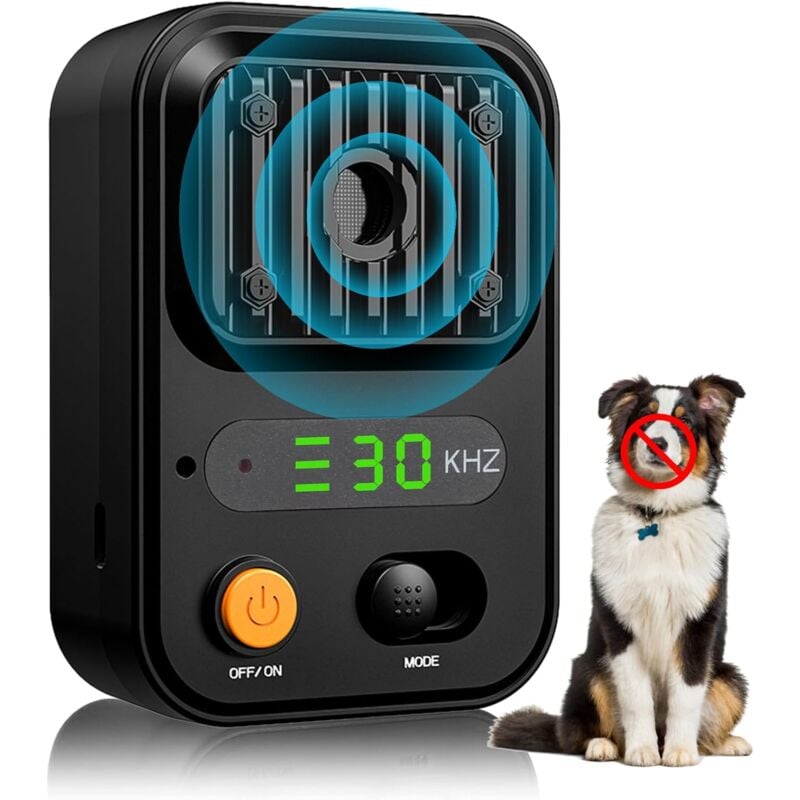 foto del prodotto dispositivi antiabbaio, 3 modalit di dispositivi antiabbaio a ultrasuoni per cani, dispositivo di controllo automatico dell abbaio ricaricabile da
