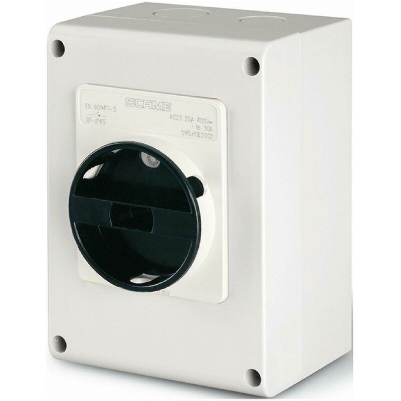 foto del prodotto dispositivo di comando generale ip65 32a 4 poli interuttore rotativo 590.ge3214 scame