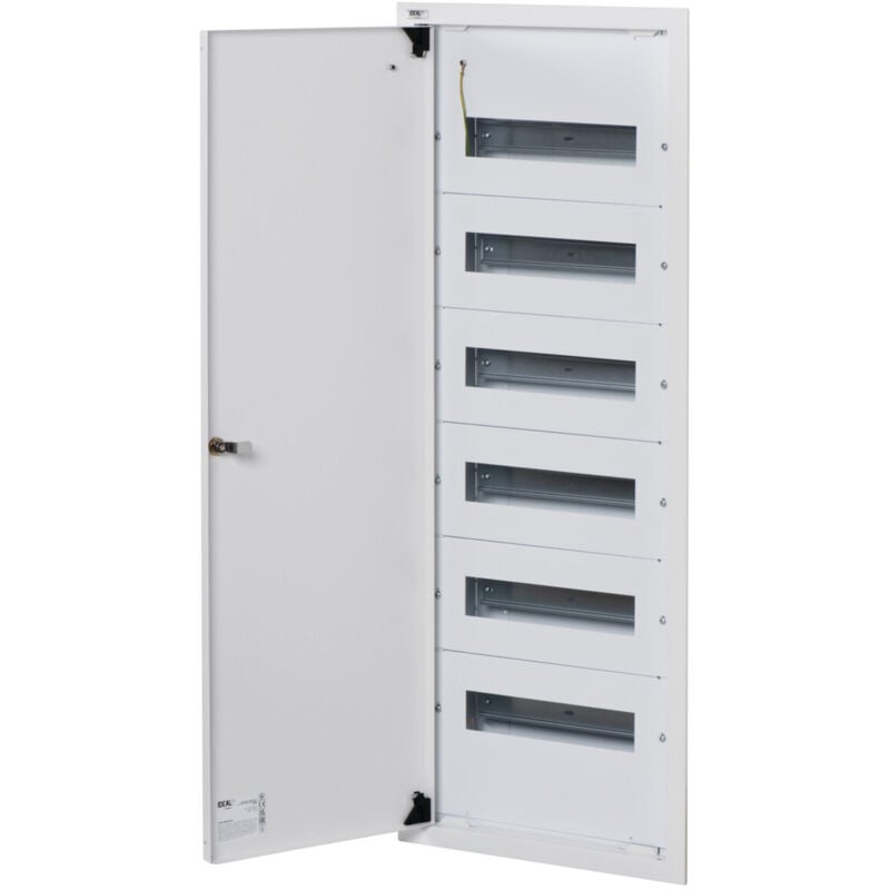 foto del prodotto dispositivo di distribuzione in struttura in acciaio bianco 6x12 moduli ip30