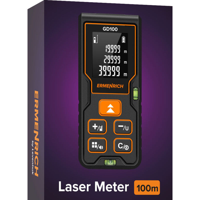foto del prodotto dispositivo di misura laser ermenrich reel plus gd100