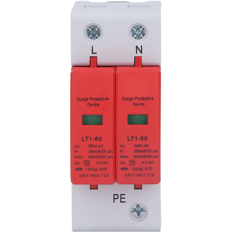 foto del prodotto dispositivo di protezione contro le sovratensioni 2p protezione scaricatore di tensione 385 v ca 30ka 60ka per la casa eosnow