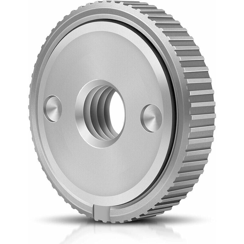 foto del prodotto dispositivo di serraggio rapido del dado sds per tutte le smerigliatrici angolari con filettatura m14 di aeg, black decker, dewalt, flex, hitachi,