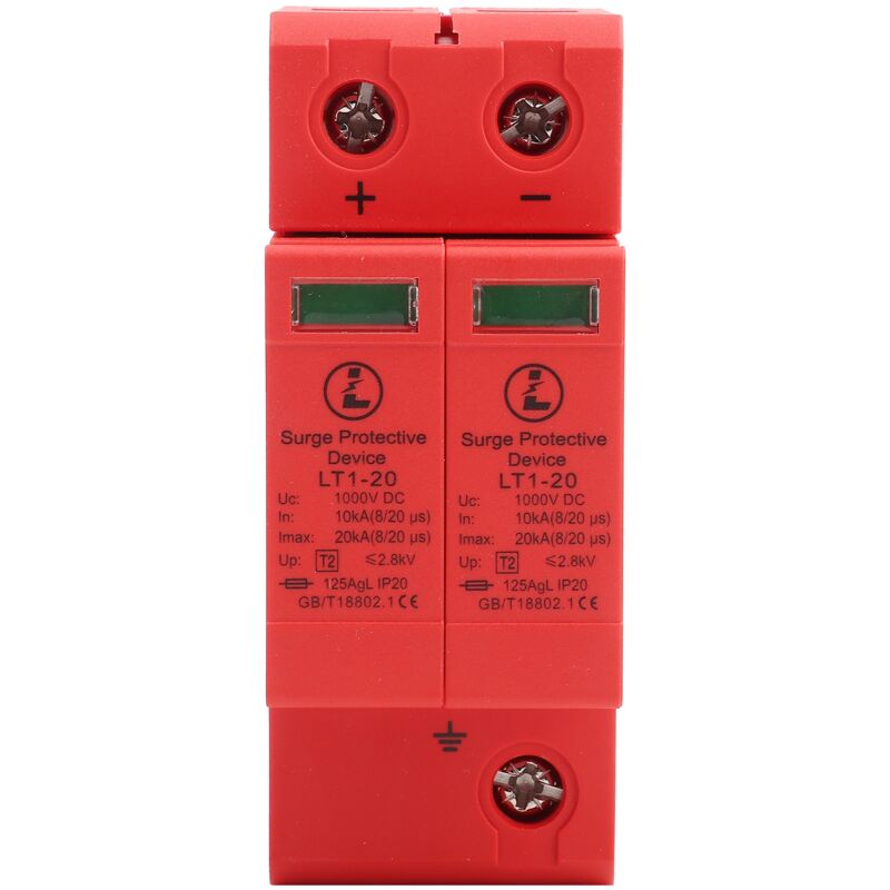 foto del prodotto dispositivo scaricatore di protezione da sovratensione domestica dc1000v 2p 10ka 20ka zoternen